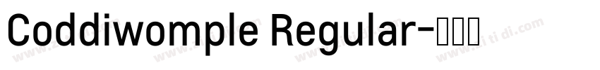 Coddiwomple Regular字体转换